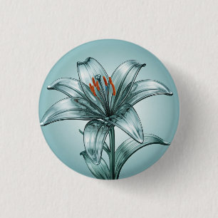 Schöne Glaslilie Button