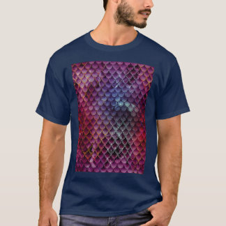 Schöne Glittering Mermaid Scales T-Shirt