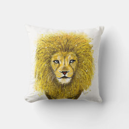 Schöne Glittery Gold Lion Kissen