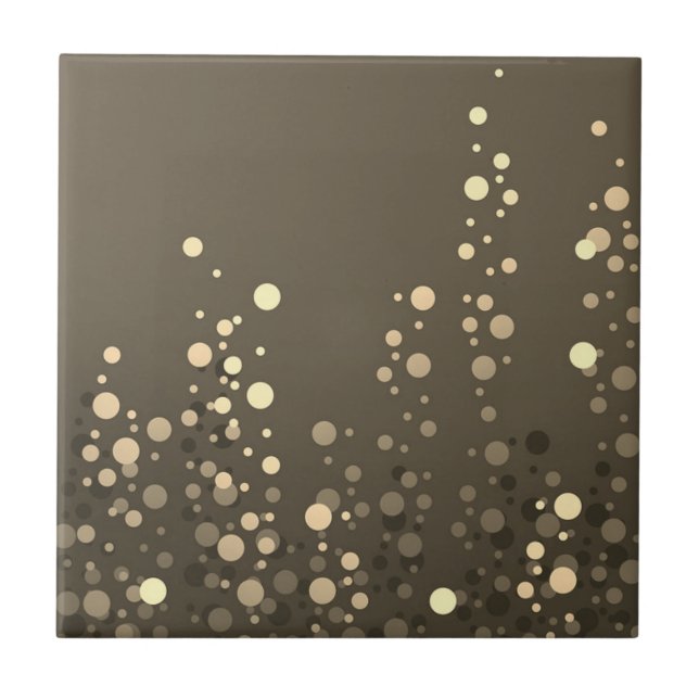 Schöne Golddot-Zuhause Fliese (Vorderseite)