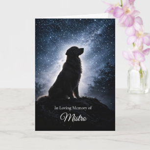 Schöne Golden Retriever Beileidsbekundungen Karte