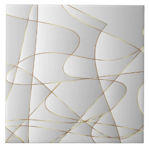 Schöne goldene Linien Fliese