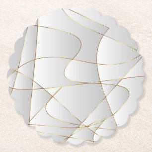 Schöne Goldlinien Untersetzer