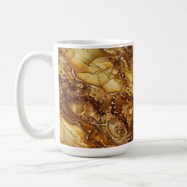 Schöne Goldmarmor Kaffeetasse (Links)