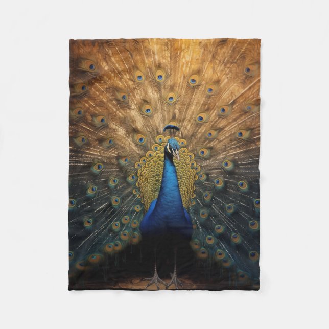 Schöne Goldpfanne Fleecedecke (Vorderseite)