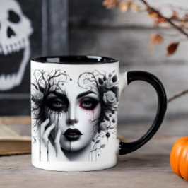 Schöne gotische Frau Tasse