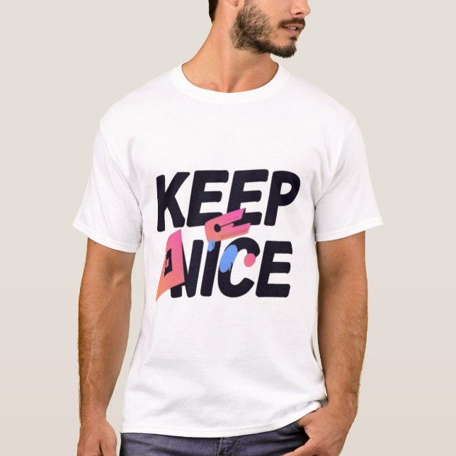 Schöne Gradient-Typografie-Designs T-Shirt (Vorderseite)