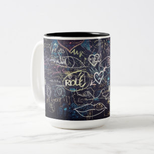 Schöne Graffiti Zweifarbige Tasse