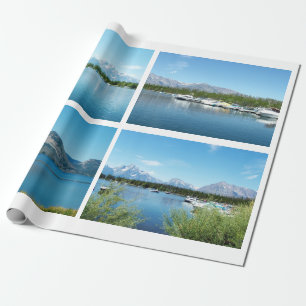 Schöne Grand-Teton-Nationalpark-Landschaft Geschenkpapier