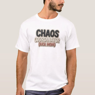 Schöne graue CHAOS-KOORDINATORIN-MUTTER-Kunst T-Shirt