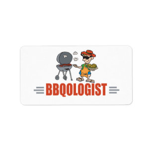 Schöne GRILLEN Adressaufkleber