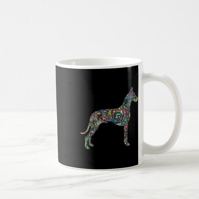 Schöne Große Dane Totem Kaffeetasse (Rechts)