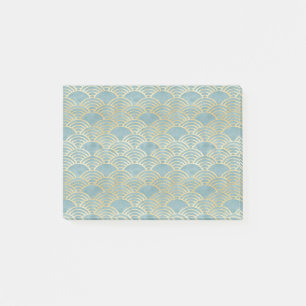 Schöne, grüne Art Deco, metallisch, elegant, chic, Post-it Klebezettel