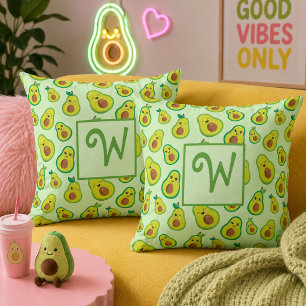 Schöne grüne Avocado-Wurfkissen Kissen