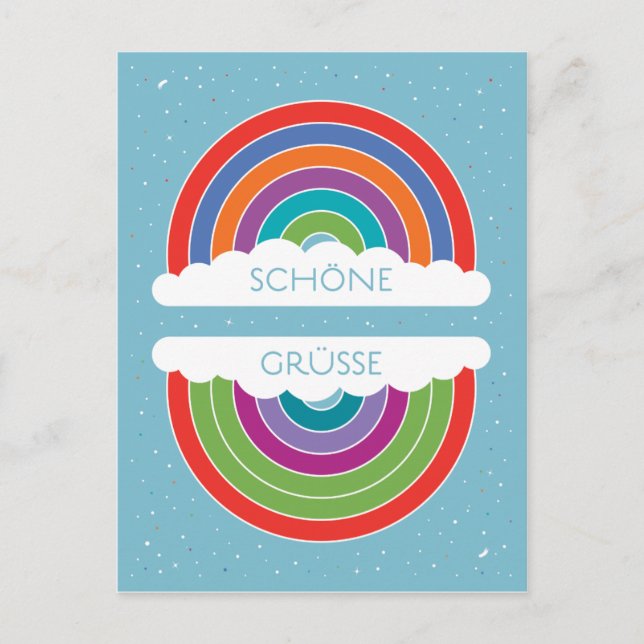 Schöne Grüße Postkarte (Vorderseite)