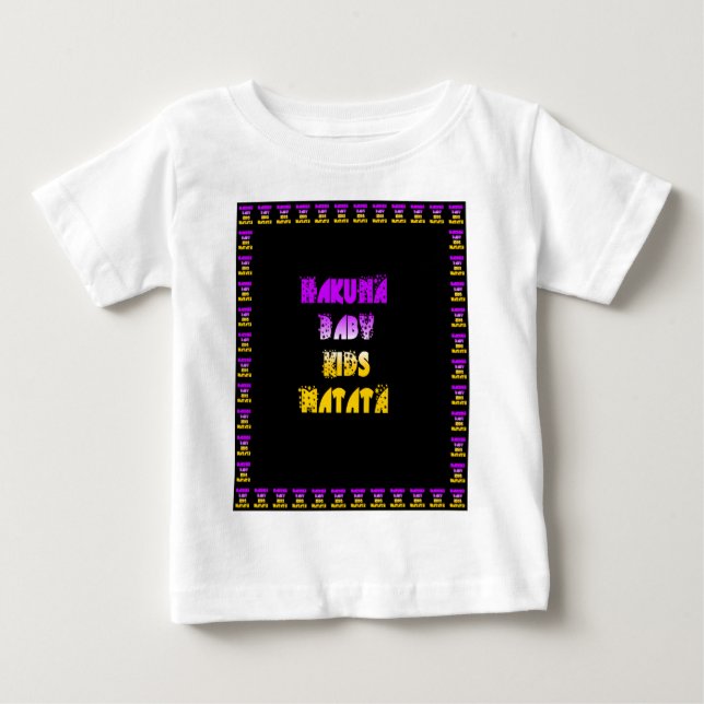Schöne Hakuna Matata Kunst, Dichtung Baby T-shirt (Vorderseite)