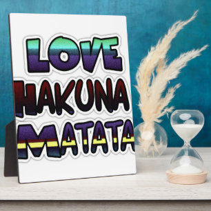 Schöne Hakuna Matata Kunst, Dichtung Fotoplatte