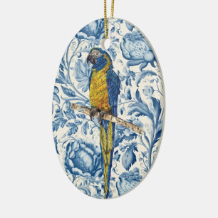 Schöne handbemalte, gefährdete Maca Keramik Ornament