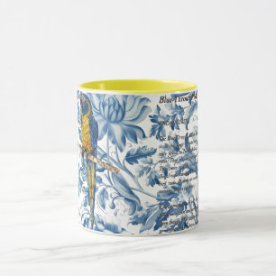 Schöne handbemalte, gefährdete Maca Tasse