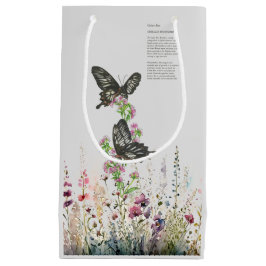 Schöne handgemalte Ceylon-Rose Butterfly Kleine Geschenktüte