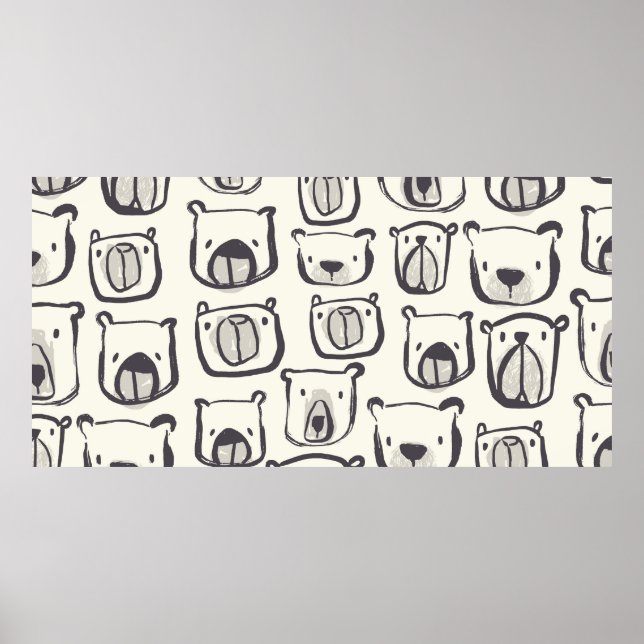 Schöne handgezeichnete doodles Abbildung p Poster (Vorne)