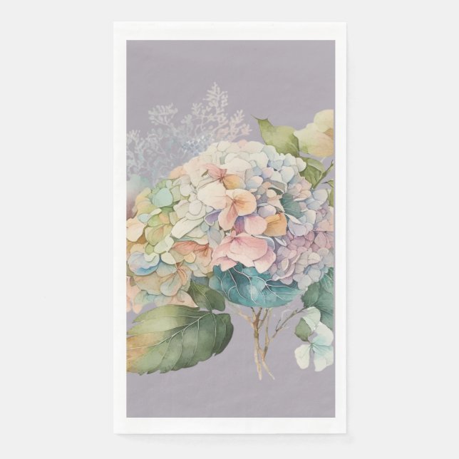 Schöne Handtücher von Pastel Hydrangea Serviette (Vorderseite)