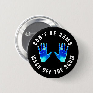 Schöne Handwaschstation Coronavirus Button