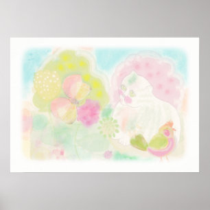 Schöne Hannita Kunst Illustration. Poster