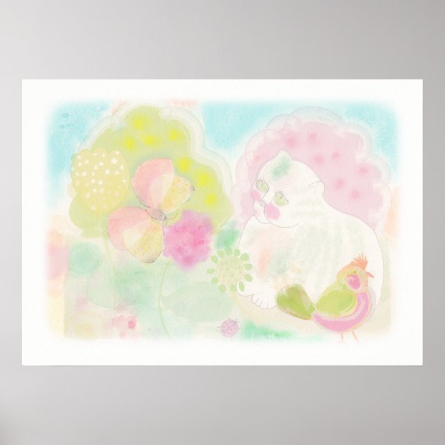 Schöne Hannita Kunst Illustration. Poster (Vorne)
