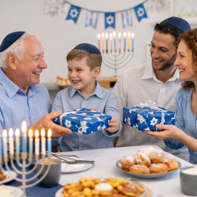 Schöne Hanukkah Doves Geschenkpapier (Von Creator hochgeladen)