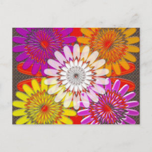 Schöne HAPPY CHAKRA Sonnenblumen Grüße GIFTS Postkarte