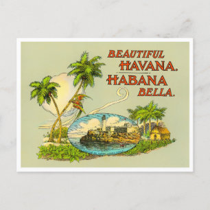 Schöne Havanna Vintage-Reisepostkarte Postkarte