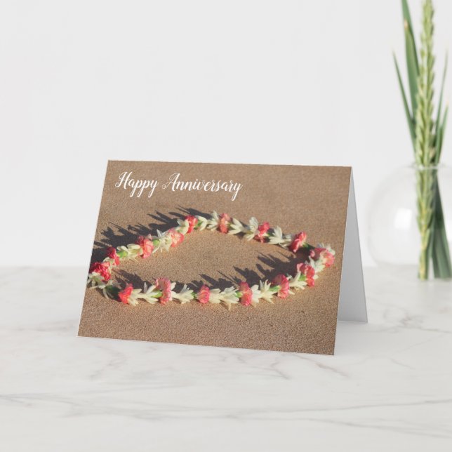Schöne hawaiianische Blume Lei Greeting Card Karte (Vorderseite)