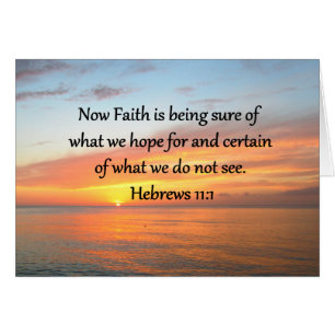 SCHÖNE HEBREWS 11:1 SONNENDESIGN