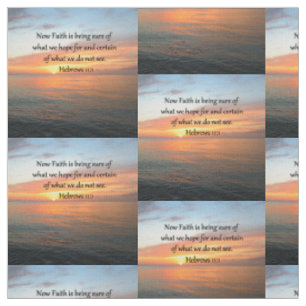 SCHÖNE HEBREWS 11:1 SONNENDESIGN STOFF