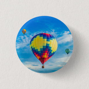 Schöne Heißluftballons Button