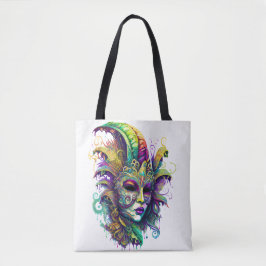 SCHÖNE, HELL FARBENE MARDI GRAS MASKE TASCHE