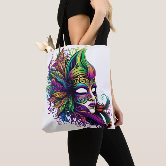 SCHÖNE, HELL FARBENE MARDI GRAS MASKE TASCHE (Von Nahem)