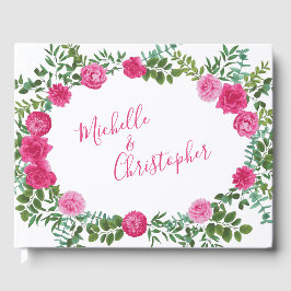 Schöne hellrosa Hochzeitsstipps Rose Gästebuch