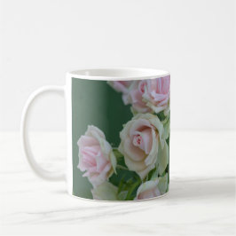Schöne hellrosa Rose Kaffeetasse