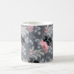 Schöne hellrosa Rosen Kaffeetasse