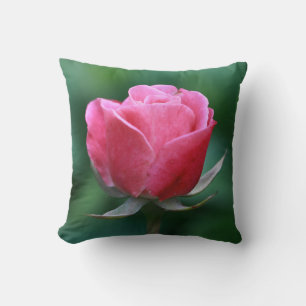 Schöne hellrote / rosa Rosen-Wurfkissen Kissen
