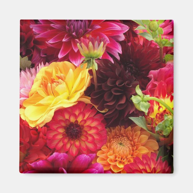 Schöne Herbstblumenanordnung Magnet (Vorne)