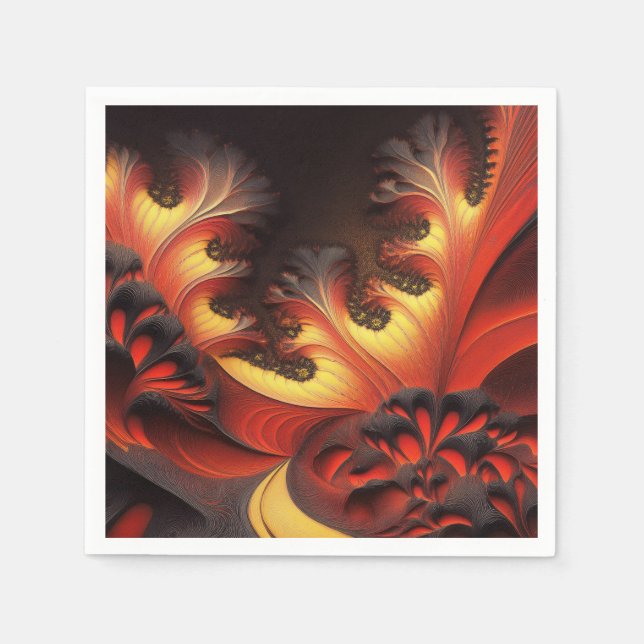 Schöne Herbstkugel gefärbt Newtonbrot Serviette (Vorderseite)