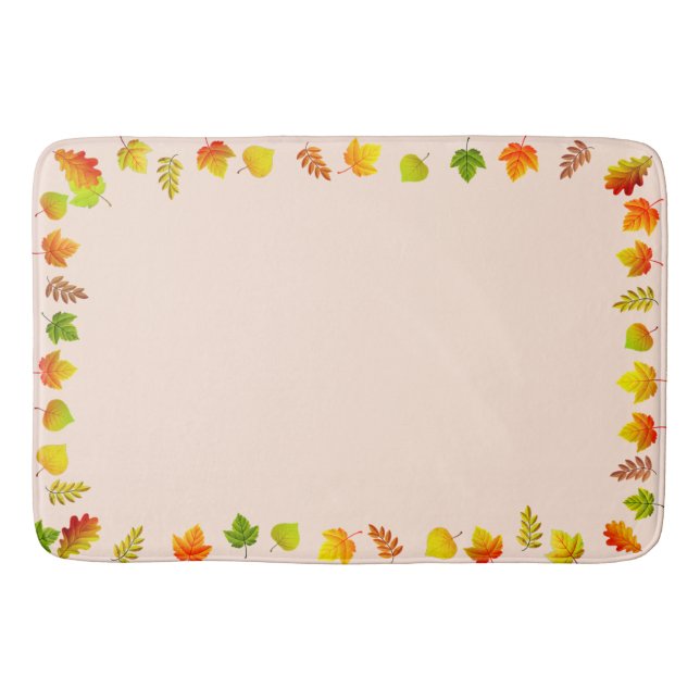 Schöne Herbstlaube Badematte (Vorderseite)