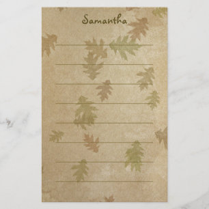 Schöne Herbstlaube Lined Stationery Briefpapier