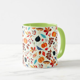 Schöne Herbstmuster-Tasse Tasse