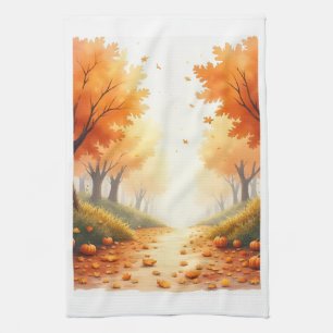 Schöne Herbstszene Küchenhandtuch Geschirrtuch