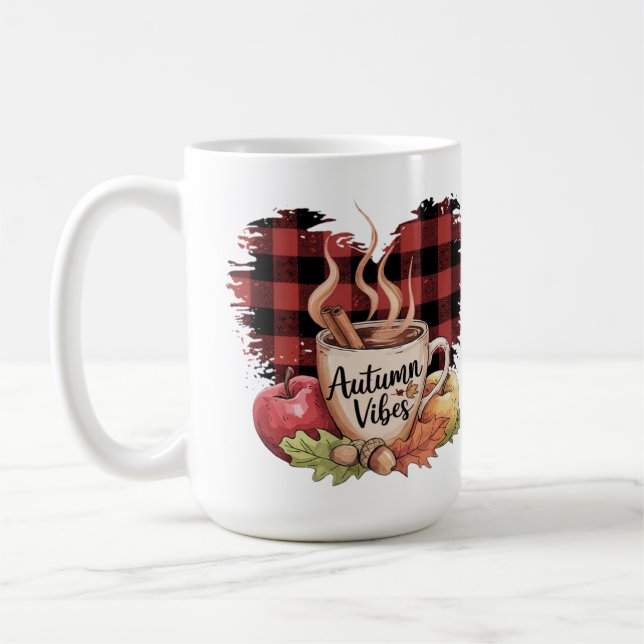 Schöne Herbstvibes Perfekter Herbst und Urlaub Kaffeetasse (Links)