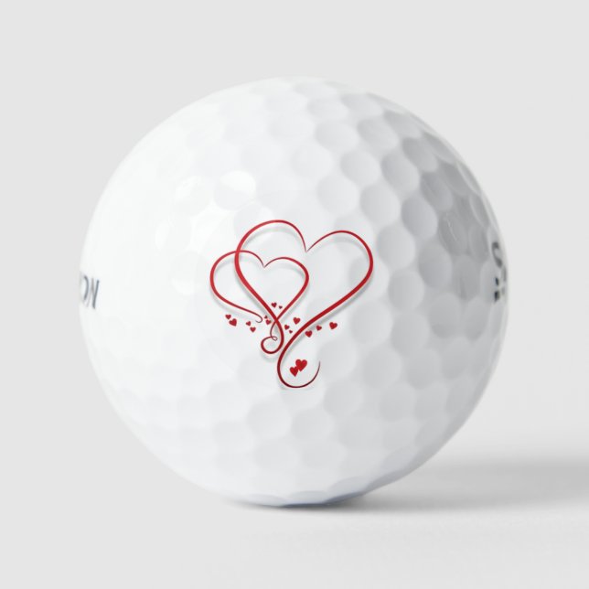**SCHÖNE HERZEN** GOLFBALLS GOLFBALL (Vorderseite)